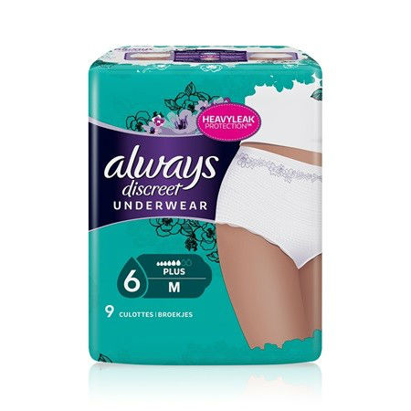 Always Discreet Culottes Postpartum - Taille M, 9 Culottes Jetables Très Absorbantes Et Confortables - 3